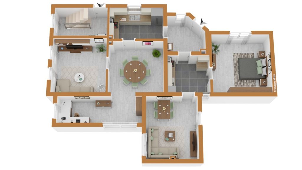 Dien Tohuus Immobilien bietet an: Einfamilienhaus mit Einliegerwohnung und Wohnung