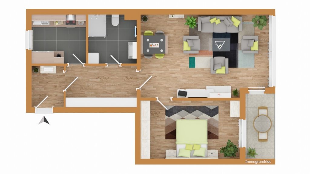 Renovierte 2-Zimmer-Wohnung in zentraler Lage in Neumünster zu vermieten!