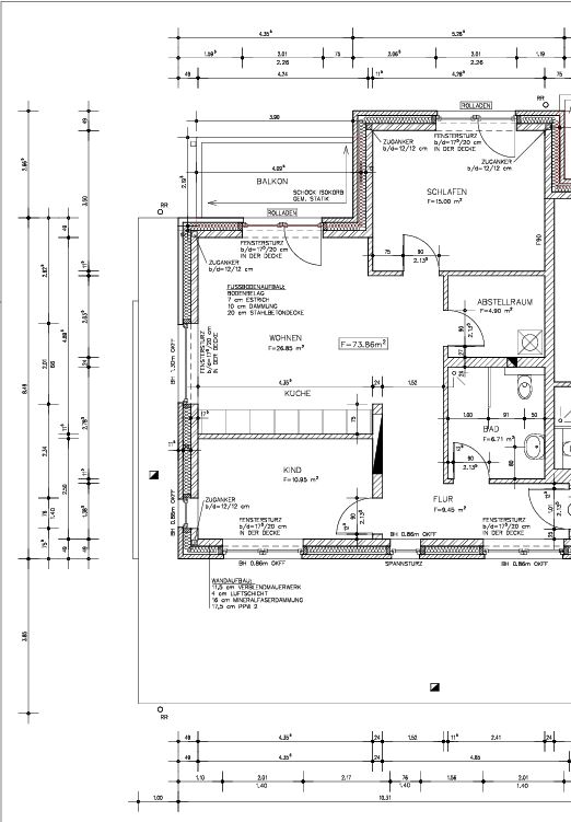 Erstbezug im Neubau: 3 Zimmer auf ca. 76,52 m² im Staffelgeschoss tollem Balkon (2 Wohn. verfügbar)