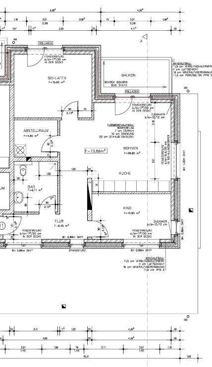 Erstbezug im Neubau: 3 Zimmer auf ca. 76,52 m² im Staffelgeschoss tollem Balkon (2 Wohn. verfügbar)